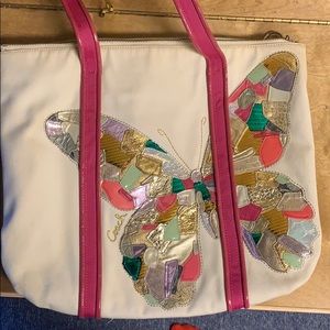 Coach butterfly tote